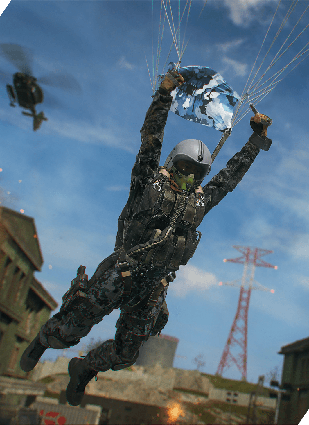 Operator parachuting