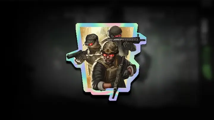 Weapon sticker of three operators